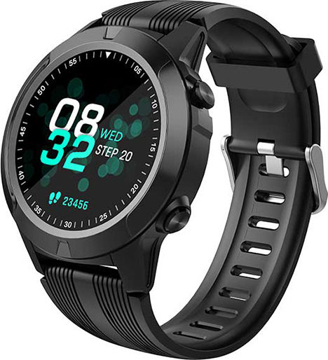 Havit M9001C Wasserdicht Smartwatch mit Pulsmesser (Schwarz)