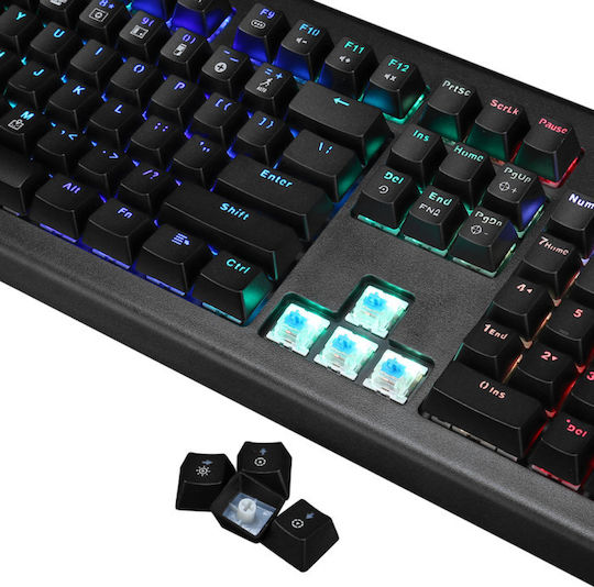 Marvo KG959G Gaming Mechanical Keyboard with Outemu Blue switches and RGB lighting (English US)