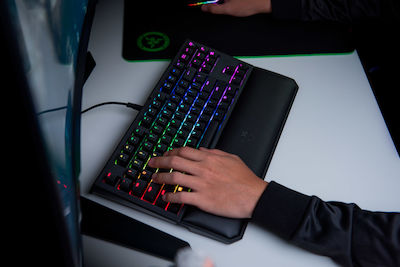 Razer Blackwidow Tournament Edition Chroma V2 Gaming Πληκτρολόγιο Tenkeyless με Custom διακόπτες και RGB φωτισμό (Αγγλικό US)
