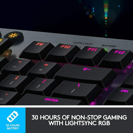 Logitech G915 Lightspeed Drahtlos Gaming Mechanische Tastatur mit GL Taktil Schaltern und RGB-Beleuchtung (Englisch US)