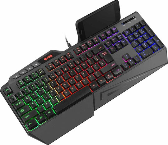Natec Fury Skyraider Gaming Πληκτρολόγιο με RGB φωτισμό (Αγγλικό US)