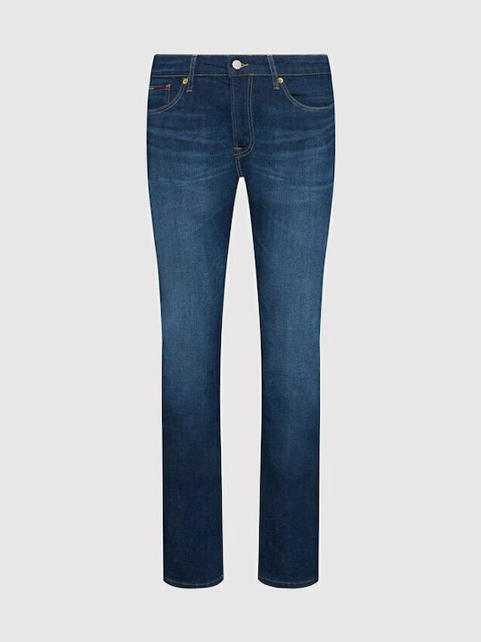 Scanton Men's Jeans Pants Elastic with Slim Fit Gray