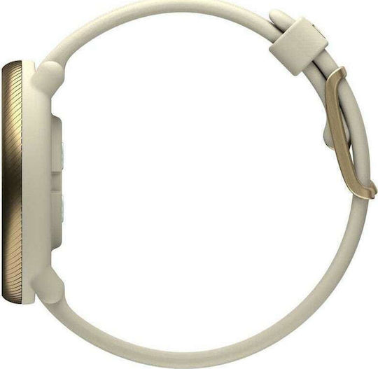 Polar Ignite 2 Stainless Steel 43mm Waterproof Smartwatch with Heart Rate Monitor (Champagne)