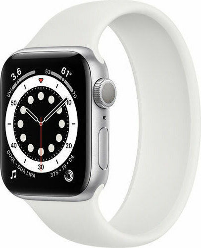 Apple Watch Series 6 Aluminium 40mm Waterproof with Heart Rate Monitor (White)