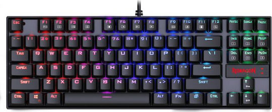 Redragon K552 Kumara Gaming Tastatură Mecanică Tenkeyless cu Outemu Blue comutatoare și iluminare RGB (Engleză US)