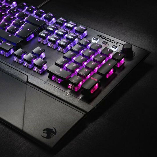 Roccat Vulcan 121 Aimo Gaming Tastatură Mecanică cu Titan Linear comutatoare și iluminare RGB (Engleză US)