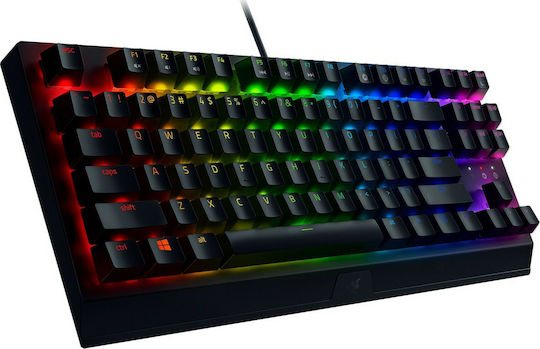 Razer BlackWidow V3 TKL Gaming Mechanical Keyboard Tenkeyless with Razer Green switches and RGB lighting (English US)