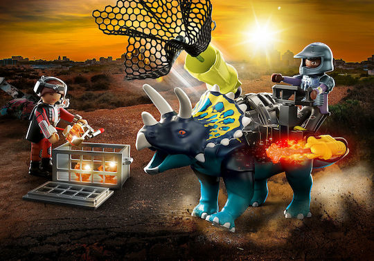 Playmobil Dino Rise Triceratops: Battle for the Legendary Stones for 5-10 years old