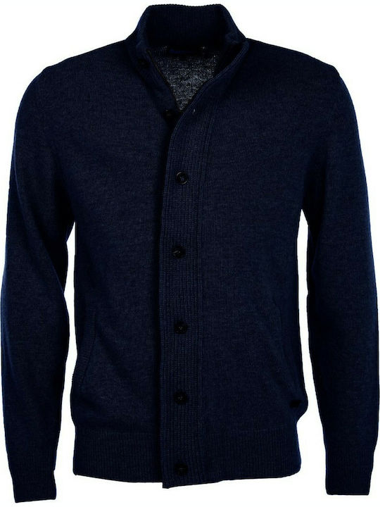 Cardigan Tricotat pentru Bărbați Albastru