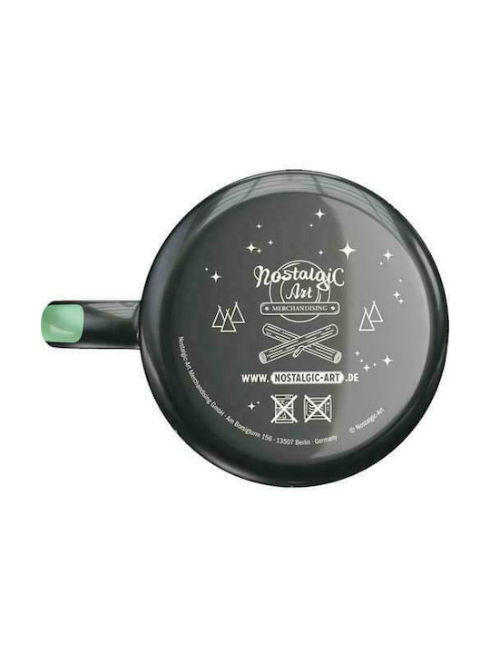 Nostalgic Art Animal Club Katzenliebhaber Emaille Tasse Schwarz