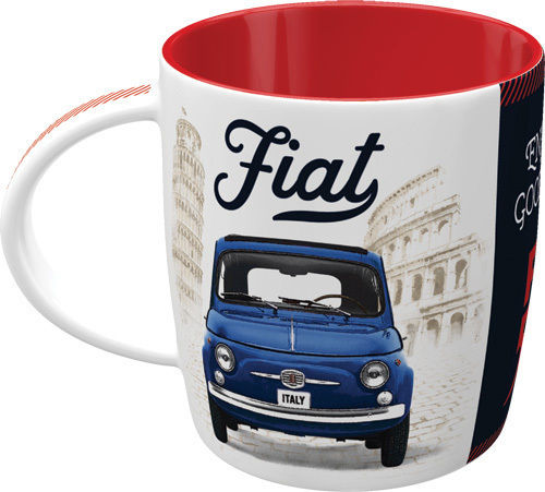 Nostalgic Art Fiat 500 – Enjoy The Good Times Mug Ceramic Multicolored
