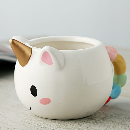 I-Total Unicorn Mug Ceramic White 475ml