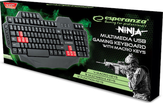 Esperanza Ninja Gaming Tastatură (Engleză US)