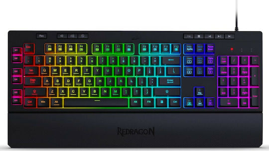 Redragon K512 RGB Shiva Gaming Πληκτρολόγιο με RGB φωτισμό (Αγγλικό US)
