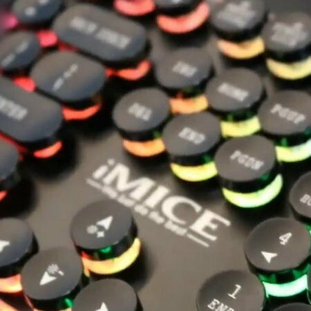 iMice AK-700 Gaming Πληκτρολόγιο με RGB φωτισμό (Αγγλικό US)