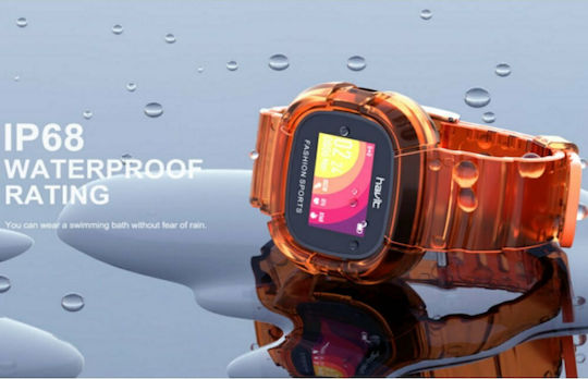 Havit M90 Smartwatch με Παλμογράφο (Κόκκινο)