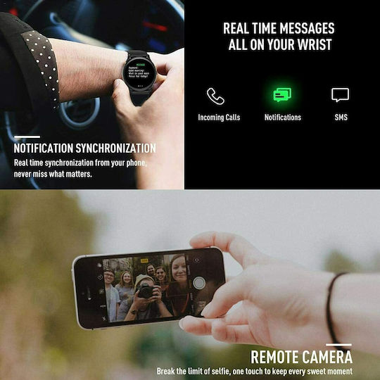 Daniel Klein KW19 Smartwatch with Heart Rate Monitor (Black)