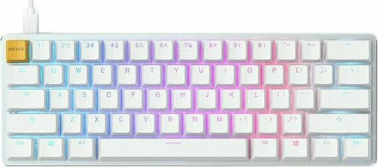 Glorious PC Gaming Race The GMMK 60% Gaming Μηχανικό Πληκτρολόγιο 60% με Gateron Brown διακόπτες και RGB φωτισμό (Αγγλικό US) White Ice