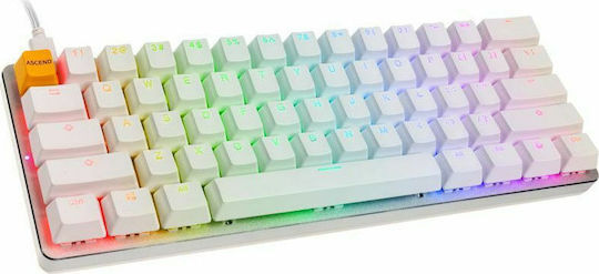 Glorious PC Gaming Race The GMMK 60% Gaming Μηχανικό Πληκτρολόγιο 60% με Gateron Brown διακόπτες και RGB φωτισμό (Αγγλικό US) White Ice