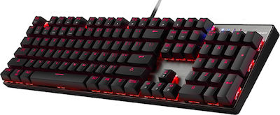 Motospeed Inflictor CK104 Gaming Μηχανικό Πληκτρολόγιο με Outemu Black διακόπτες και RGB φωτισμό (Ελληνικό) Ασημί