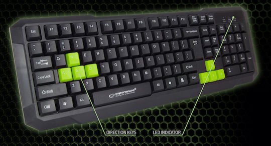 Esperanza Aspis Gaming Tastatură (Engleză US)