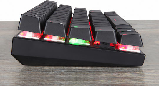 Motospeed CK62 RGB Ασύρματο Gaming Μηχανικό Πληκτρολόγιο 60% με Outemu Blue διακόπτες και RGB φωτισμό (Αγγλικό US)