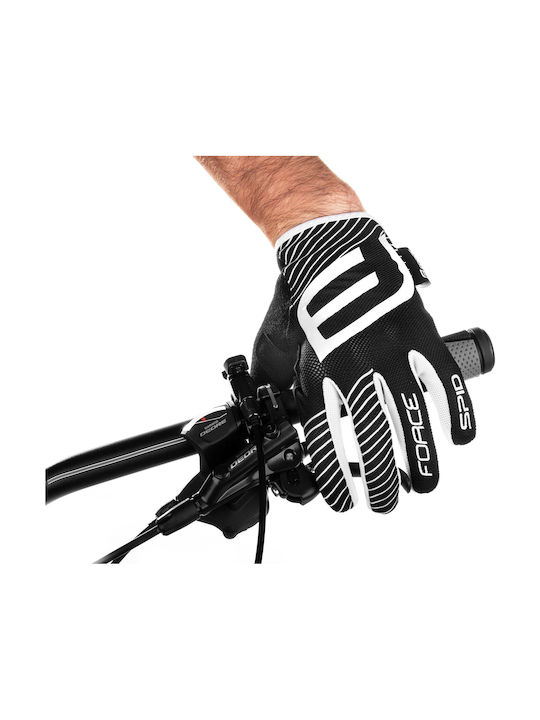 Force Spid Mtb Μακριά Unisex Γάντια Ποδηλασίας Μαύρα