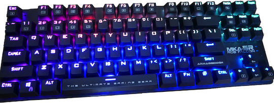 Armaggeddon MKA-5R Falcon Gaming Mechanical Keyboard Tenkeyless with Custom Blue Switches and RGB Lighting English US