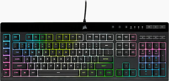 Corsair K55 RGB Pro XT Gaming Keyboard with RGB lighting (Greek)
