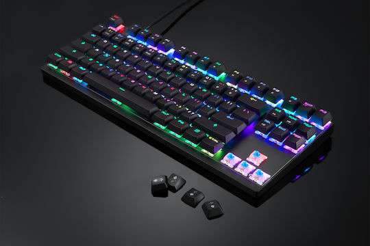 Motospeed K82 Gaming Μηχανικό Πληκτρολόγιο Tenkeyless με Outemu Blue διακόπτες και RGB φωτισμό (Αγγλικό US)