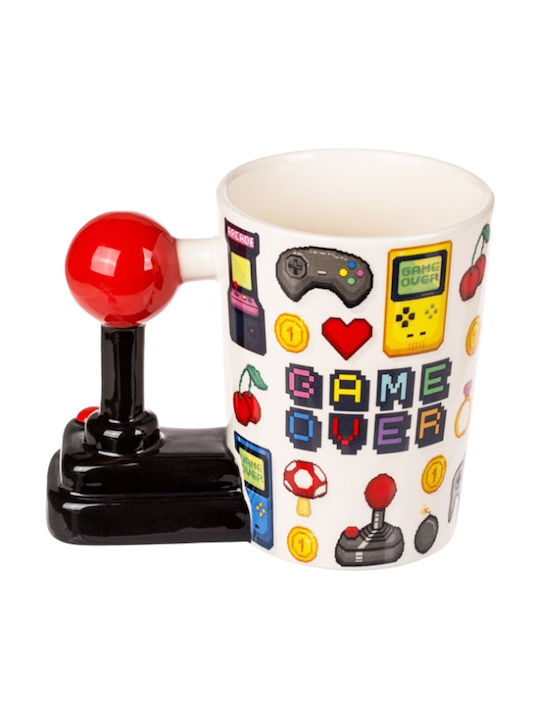 Puckator Game Over - Joystick Becher Keramik Mehrfarbig 355ml