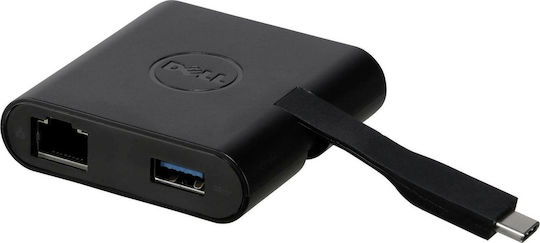 Dell USB-C male - HDMI/RJ-45/USB-A/VGA female (470-ABRY)