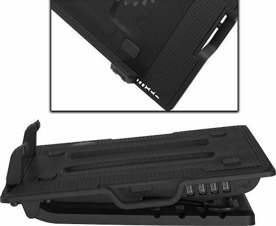 N182 Cooling Pad για Laptop έως 17.3" με 2 Ανεμιστήρες