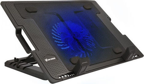 Vakoss Cooling Pad για Laptop έως 17.3" με 1 Ανεμιστήρα και Φωτισμό (LF-1860AL)