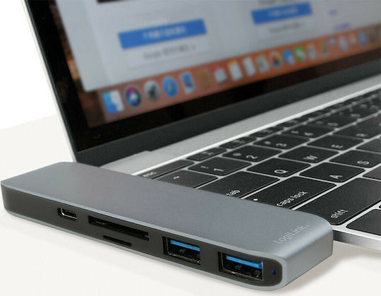 LogiLink USB-C Docking Station mit HDMI 4K Silber (UA0301)
