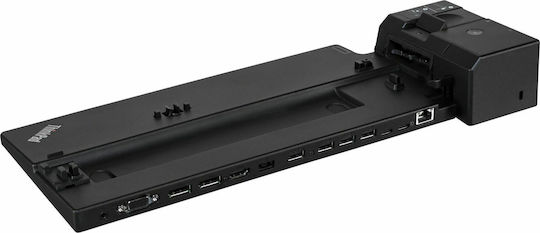 Lenovo ThinkPad Ultra USB-C Docking Station με HDMI/DisplayPort 4K PD Ethernet και συνδεση 2 Οθονών Μαύρο