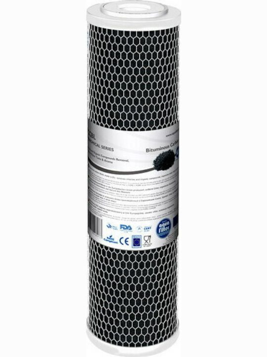 Aqua Filter Ersatz-Wasserfilter für die Arbeitsplatte und unter der Arbeitsplatte aus Aktivkohle 10" FCCBL 5 μm (Mikrometer)