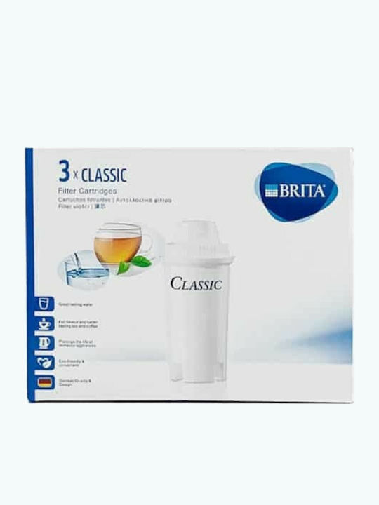 Brita Ανταλλακτικό Φίλτρο Νερού για Κανάτα από Ενεργό Άνθρακα Classic