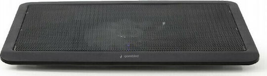 Gembird Cooling Pad για Laptop έως 15" με 1 Ανεμιστήρα και Φωτισμό (NBS-1F15-03)