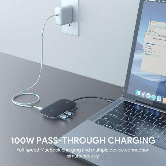 Aukey Unity Link PD II USB-C Docking Station mit HDMI 4K PD Schwarz