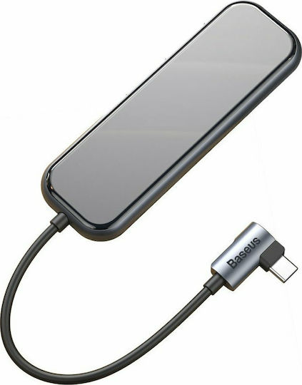 Baseus USB-C Docking Station με HDMI 4K PD Γκρι (CAHUB-BZ0G)