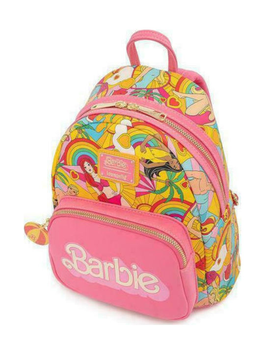 Loungefly Barbie Fun In The Sun Mini Kids Bag Backpack Pink 23cmx11.5cmx27cmcm
