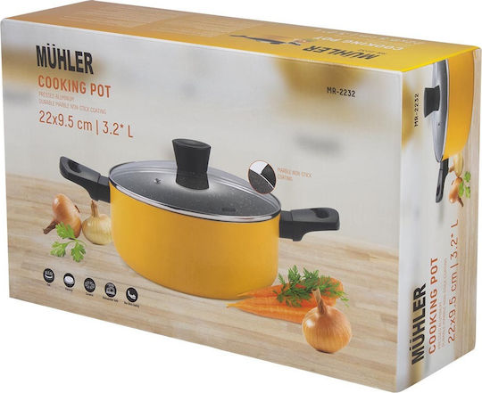 Muhler Deep Pot made of Cast Aluminum 3.2lt / 22cm
