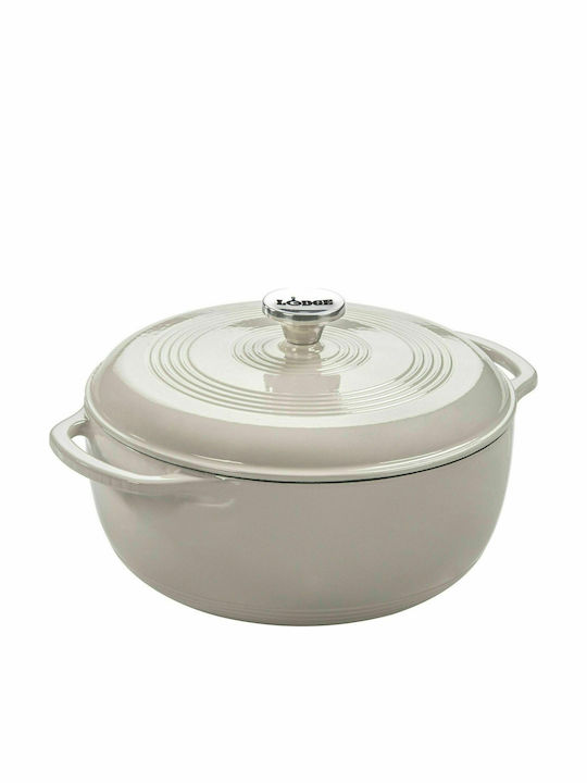 Lodge Βαθιά Κατσαρόλα από Μαντέμι 5.68lt / 27.5cm Oyster