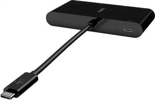 Belkin USB-C Docking Station with HDMI 4K PD Ethernet Black (AVC004BTBK)