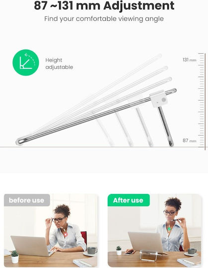 Ugreen LP230 Βάση για Laptop έως 15.6" Ασημί