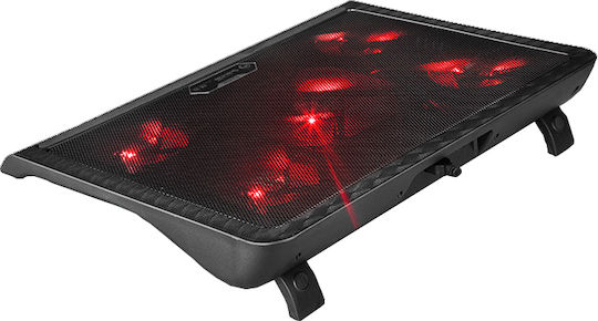 Marvo FN-33 Cooling Pad for Laptop up to 17" with 5 Fans and Lighting Red Led