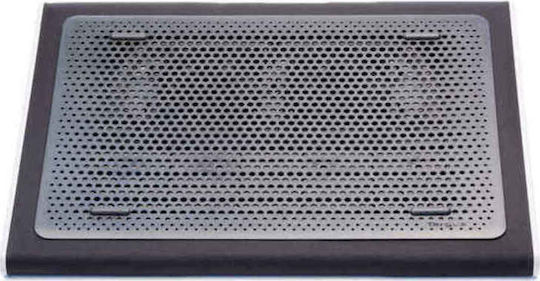 Targus Cooling Pad για Laptop έως 17" με 2 Ανεμιστήρες Black/Grey (AWE55GL)