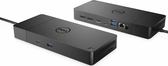 Dell WD19S 130W USB-C Docking Station με HDMI/DisplayPort 4K PD Ethernet και συνδεση 3 Οθονών Μαύρο