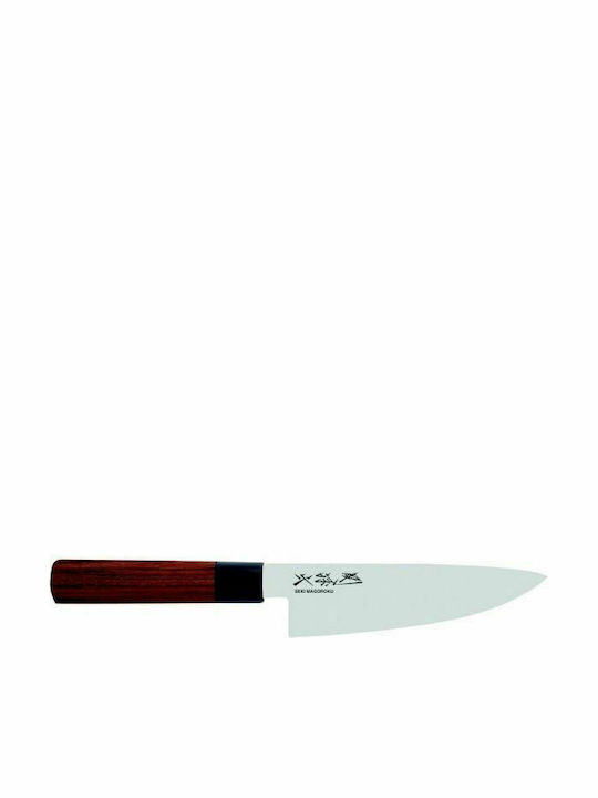 Kai Seki Magoroku Red Wood Knife Chef from Stainless Steel 15cm